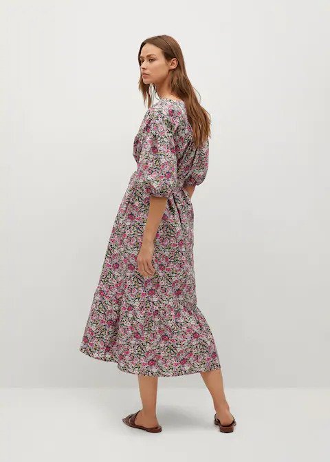 Flower cotton dress
