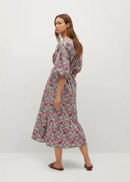 Flower cotton dress