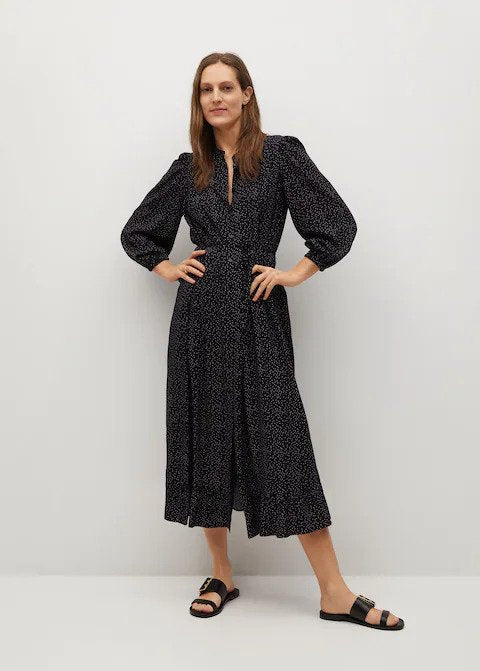 Midi printed Dress